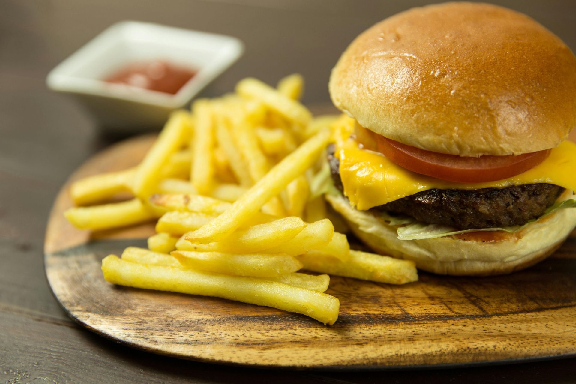Hamburguesa con patatas